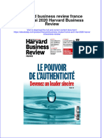 PDF of Harvard Business Review France Avril Mai 2020 Harvard Business Review Full Chapter Ebook