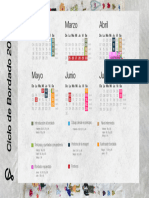 Calendario Bordado