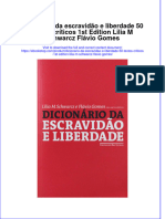 Full Download Dicionario Da Escravidao E Liberdade 50 Textos Criticos 1St Edition Lilia M Schwarcz Flavio Gomes Online Full Chapter PDF