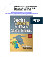 Full Ebook of Coaching and Mentoring First Year and Student Teachers 2Nd Edition Vicki Denmark India J Podsen Online PDF All Chapter