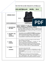 Especificaciones Tecnicas Chalecos Antibala Par Pucusana