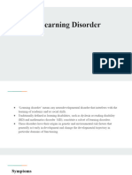 Specific Learning Disability