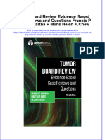 Full Ebook of Tumor Board Review Evidence Based Case Reviews and Questions Francis P Worden Martha P Mims Helen K Chew Online PDF All Chapter