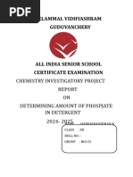 Investigatory Project - Chemistry