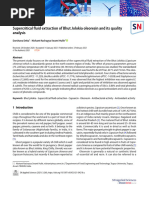 Supercritical Fluid Extraction of Bhut Jolokia Oleoresin and Its Quality Analysis