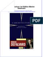 PDF of L Architecture 1St Edition Marien Defalvard Full Chapter Ebook