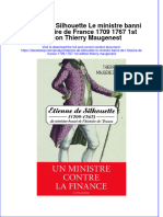 Full Download Etienne de Silhouette Le Ministre Banni de L Histoire de France 1709 1767 1St Edition Thierry Maugenest Online Full Chapter PDF