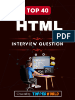 HTML Interview Questions and Answers ?