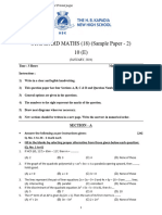 X - Standard Maths - Sample Paper - 2