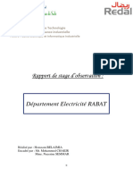 Rapport de Stage D'observation:: Département Electricité RABAT