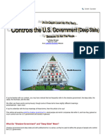 An In-Depth Look Into Who Really Controls The U.S. Government (Deep State) - Because It's Not The Peoplle