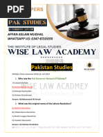 Wise Law Academy Pak Studies - Lat 0347-8710056