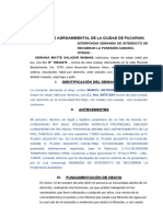 DEMANDA AL JUZGADO AGRARIO Marcia