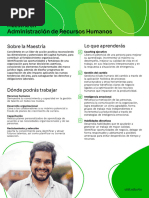 Plan de Estudios de Maestría en Administración de Recursos Humanos