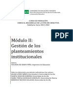 CFD 21-22 - Modulo 2 - Gestión de Los Planteamientos Institucionales