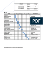 Cronograma de Capacitaciones