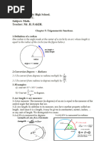 Trigonometry gr10 Course+ws