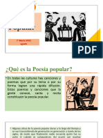 Poesía Popular Agosto