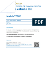 REDES - Gu A05 - Modelo TCP IP