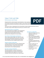 Telavi T100 PBX Datasheet