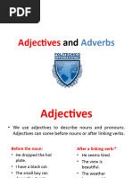 Adjectives and Adverbs