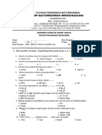 Soal BTA Kls 7. Smt. 2 2024