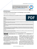 Assessment of Construction Project Cost Estimating