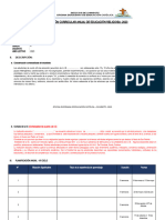 Programación Curricular Anual de 4°