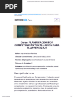 Planificación Por Competencias y Evaluación para El Aprendizaje