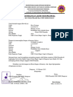 Surat Keterangan Aktif Ukm Pramuka 2023