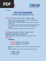 Spot Guidelines Mock Test Prelims 82069