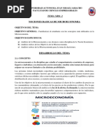 Tema Ii - Nociones Basicas de Microeconomia