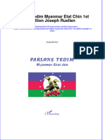 Full Download Parlons Tedim Myanmar Etat Chin 1St Edition Joseph Ruellen Online Full Chapter PDF