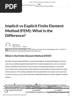 Implicit vs. Explicit FEM - What Is The Difference - SimScale