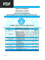 Model Exit Exam 4