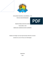 Relatório de Estágio Técnico de Enfermagem