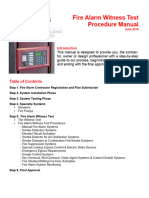 Fire Alarm Witness Procedure Manual Printer Friendly