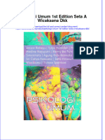 Full Download Psikologi Umum 1St Edition Seta A Wicaksana DKK Online Full Chapter PDF