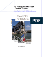 Full Download Finances Publiques 3Rd Edition Frederic Brigaud Online Full Chapter PDF