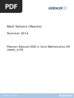 Mark Scheme Unit C3 (6665) Paper 1R June 2014