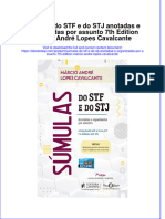 PDF of Sumulas Do STF E Do STJ Anotadas E Organizadas Por Assunto 7Th Edition Marcio Andre Lopes Cavalcante Full Chapter Ebook