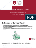 MBA Module 3 Service Quality