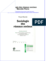 Full Download Sociologie Des Reseaux Sociaux Merckle Pierre Online Full Chapter PDF