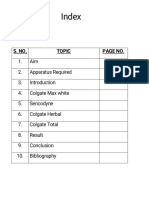 Analysis of Toothpaste Chemistry Investigatory Project Class 12