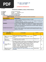 Sesión 02 de Aprendizaje - Los Tipos de Células - 4to B, Cy D