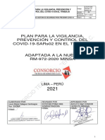 Plan Vigilancia, Prevencion y Control de Covid-19 Adaptada A La Nueva Rm-972-2020minsa