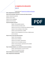 Proyecto de Ley Orgánica de Educación: Organizaciones de La Sociedad Civil