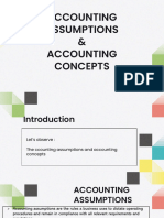 Accounting Assumptions and Concepts