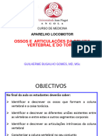 Aula Sobre Ossos e Articulaã - Ã - Es Da Coluna Vertebral e Do Tã - Rax