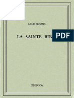 La Sainte Bible (French Edition - Segond, Louis